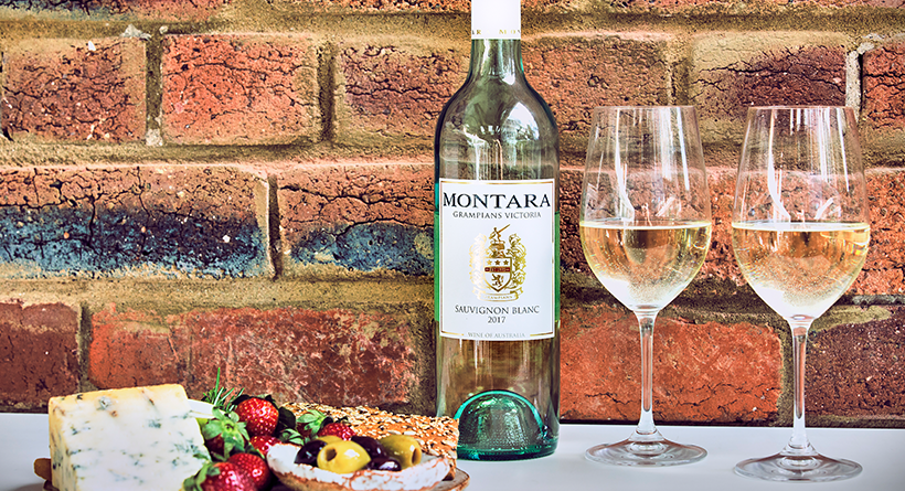 Montara wines and platter